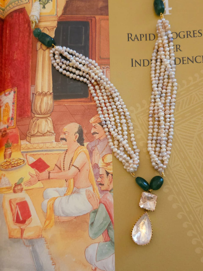 Pearl Moissanite Royal Set – By ZAYANA