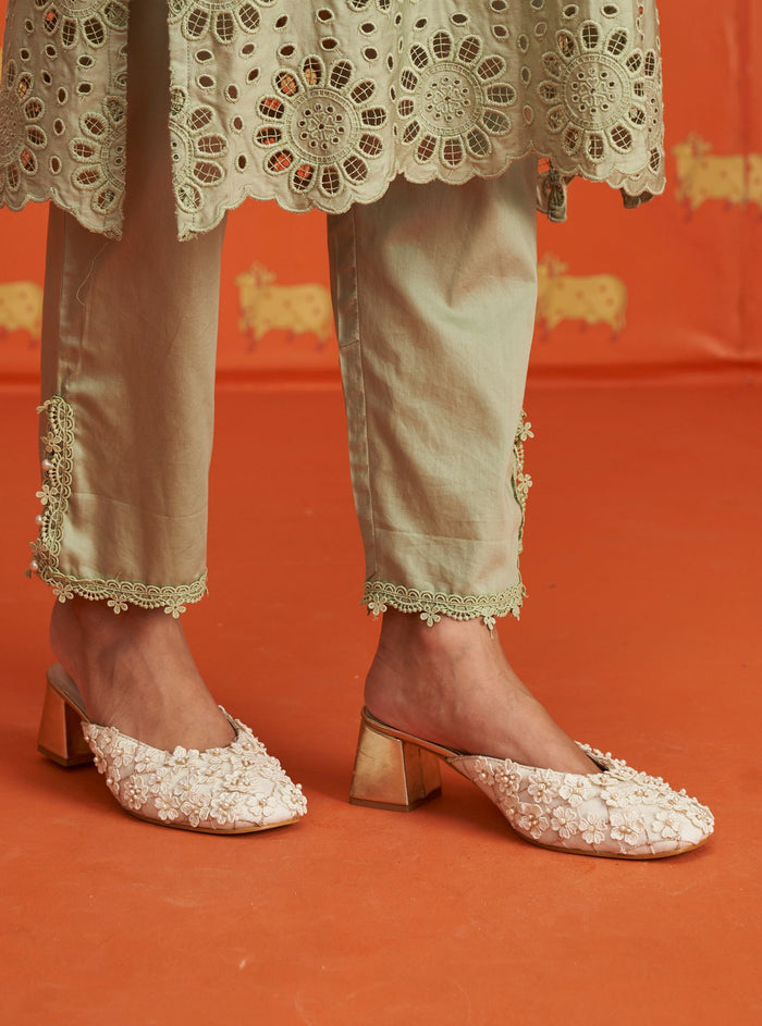 Manya Vegan Luxe Mule Heels – By ZAYANA