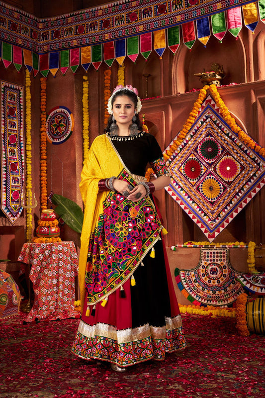Zayana – Multi-Color Designer Viscose Cotton Traditional Navratri Special Lehenga Choli