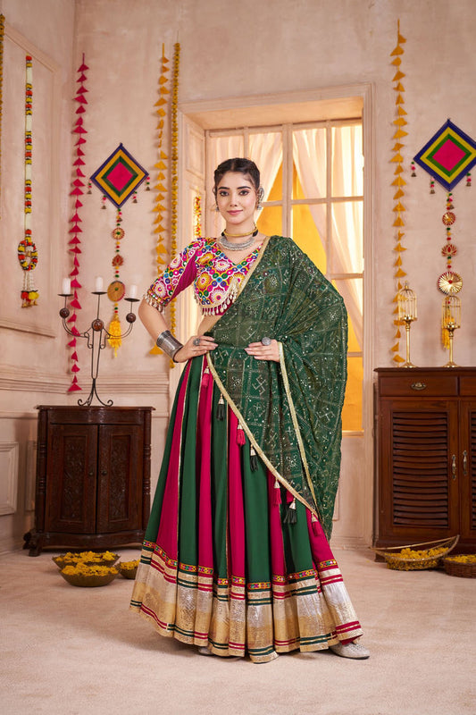 Zayana – Multi-Color Viscose Cotton Traditional Designer Navratri Lehenga Choli