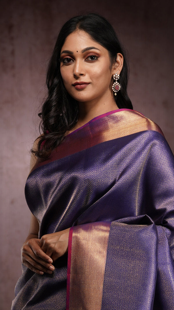 ZAYANA – Midnight Royale | Kanjivaram Silk Saree