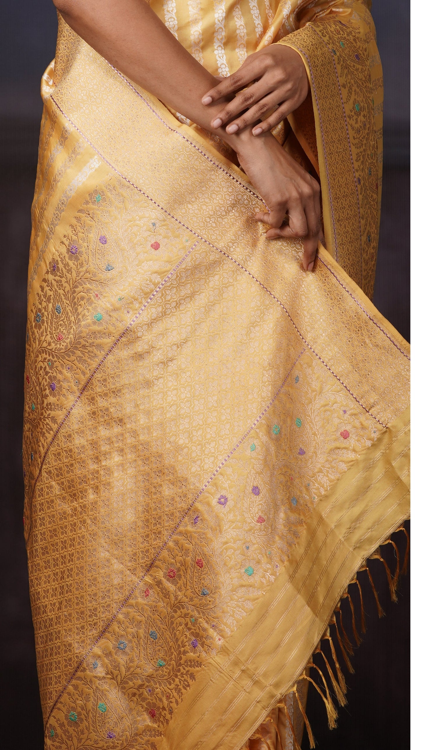 ZAYANA – Marigold Memoir | Banarasi Silk Saree