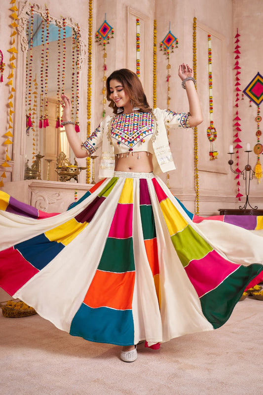 Zayana – White Designer Classic Beautiful Navratri Lehenga Choli