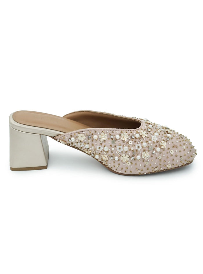 Samara Rose Gold Vegan Mule – By ZAYANA
