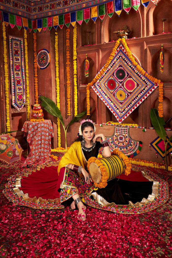 Zayana – Multi-Color Designer Viscose Cotton Traditional Navratri Special Lehenga Choli