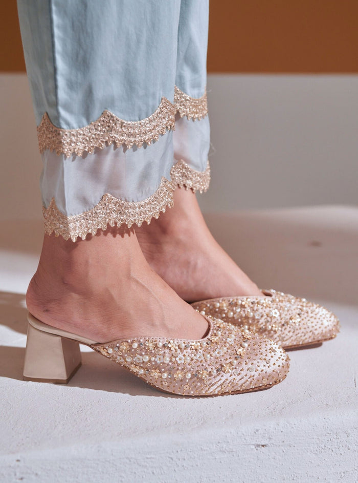 Samara Rose Gold Vegan Mule – By ZAYANA
