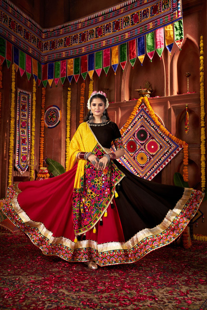 Zayana – Multi-Color Designer Viscose Cotton Traditional Navratri Special Lehenga Choli