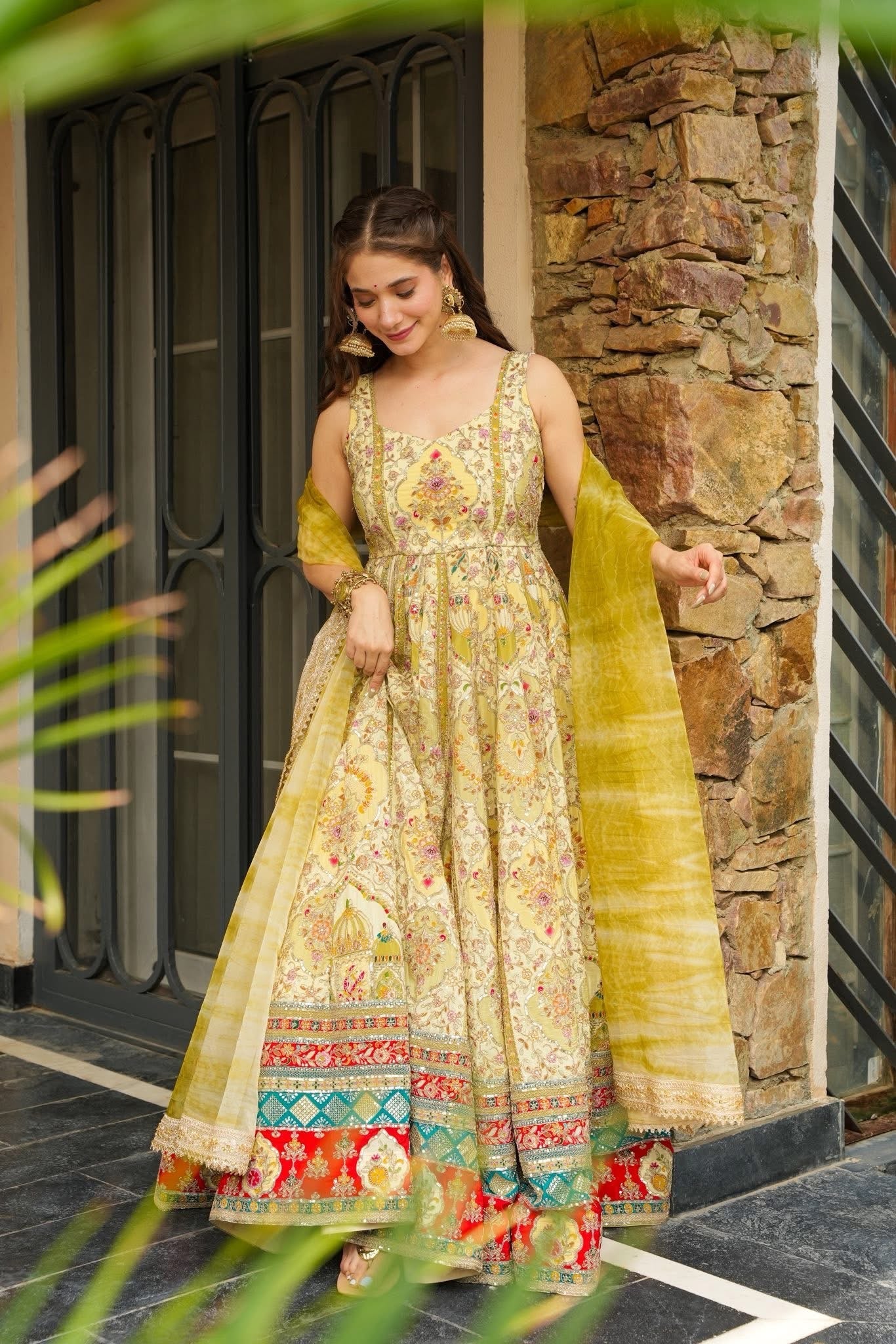 Devangana Heavy Maxi Set – Divine Elegance in Every Drape