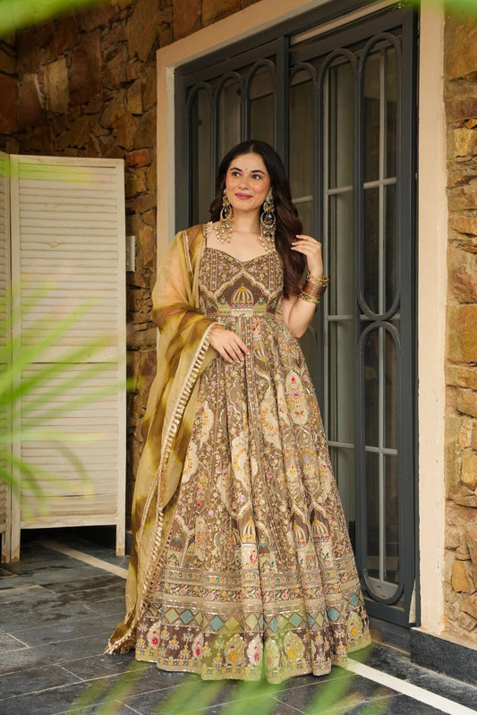 Shahi Adaa Heavy Maxi Set – Royal Elegance, Redefined