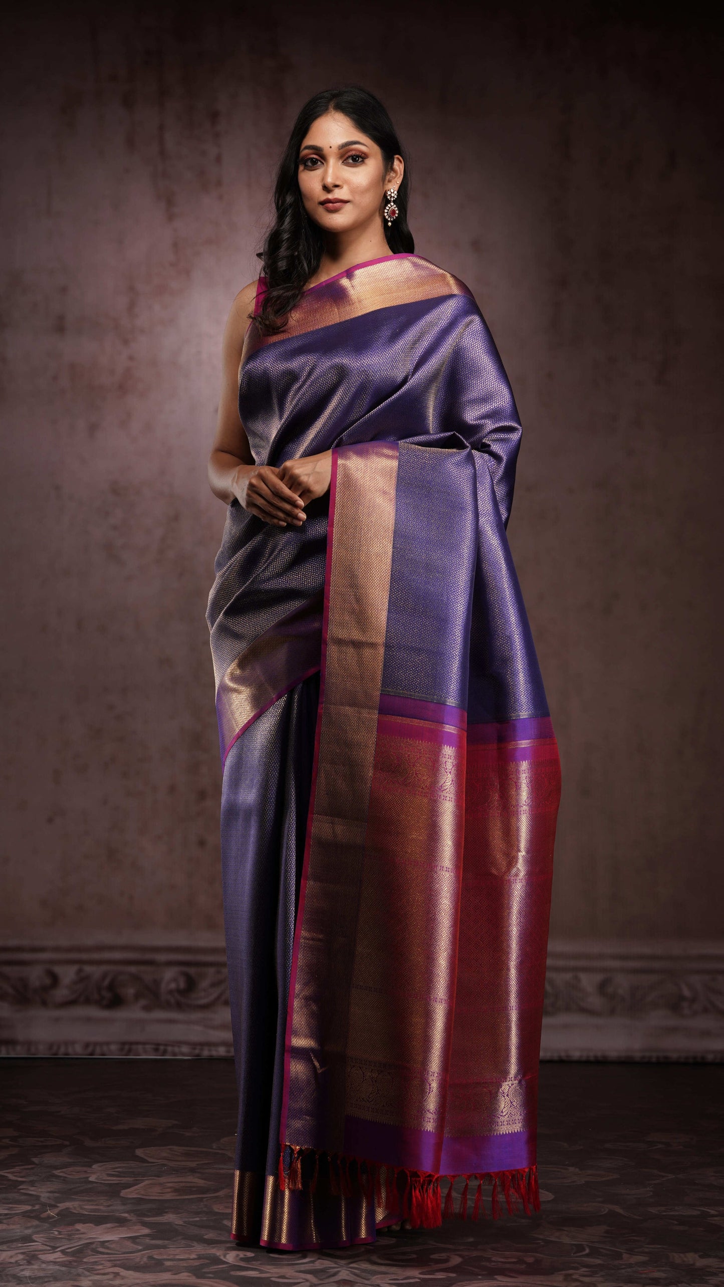 ZAYANA – Midnight Royale | Kanjivaram Silk Saree