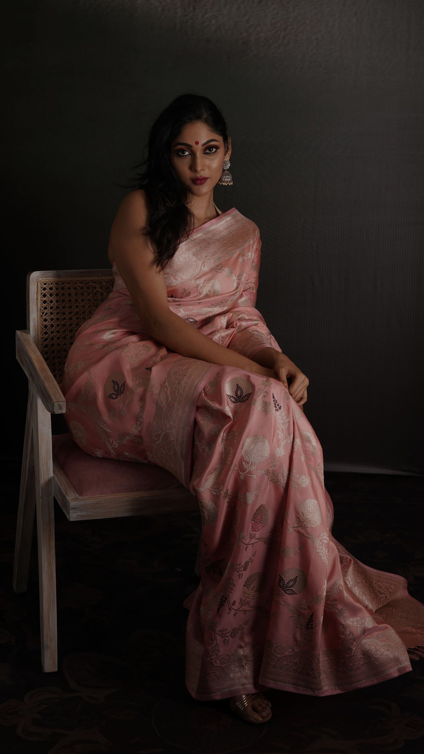 ZAYANA – Blush Brocade | Banarasi Silk Saree
