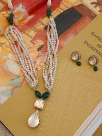 Pearl Moissanite Royal Set – By ZAYANA
