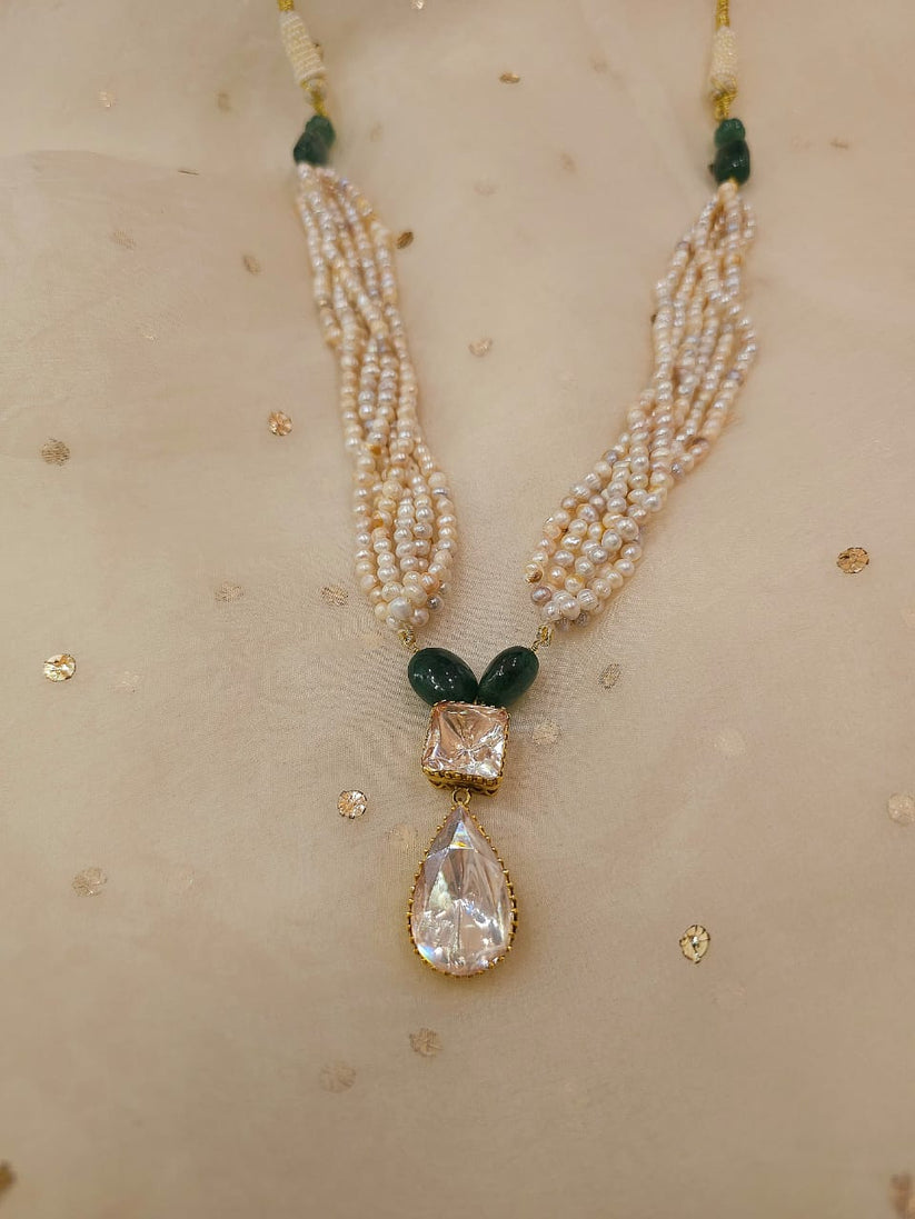 Pearl Moissanite Royal Set – By ZAYANA